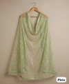 Tew Soft Net Sequence Embroidery Work Dupatta Wholesale Clothing Distributors In India